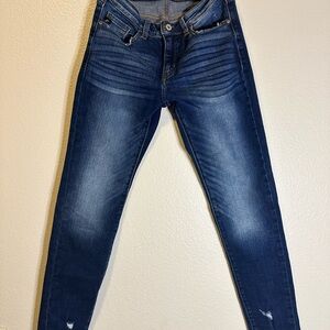 KanCan Dark Blue Ankle Jeans